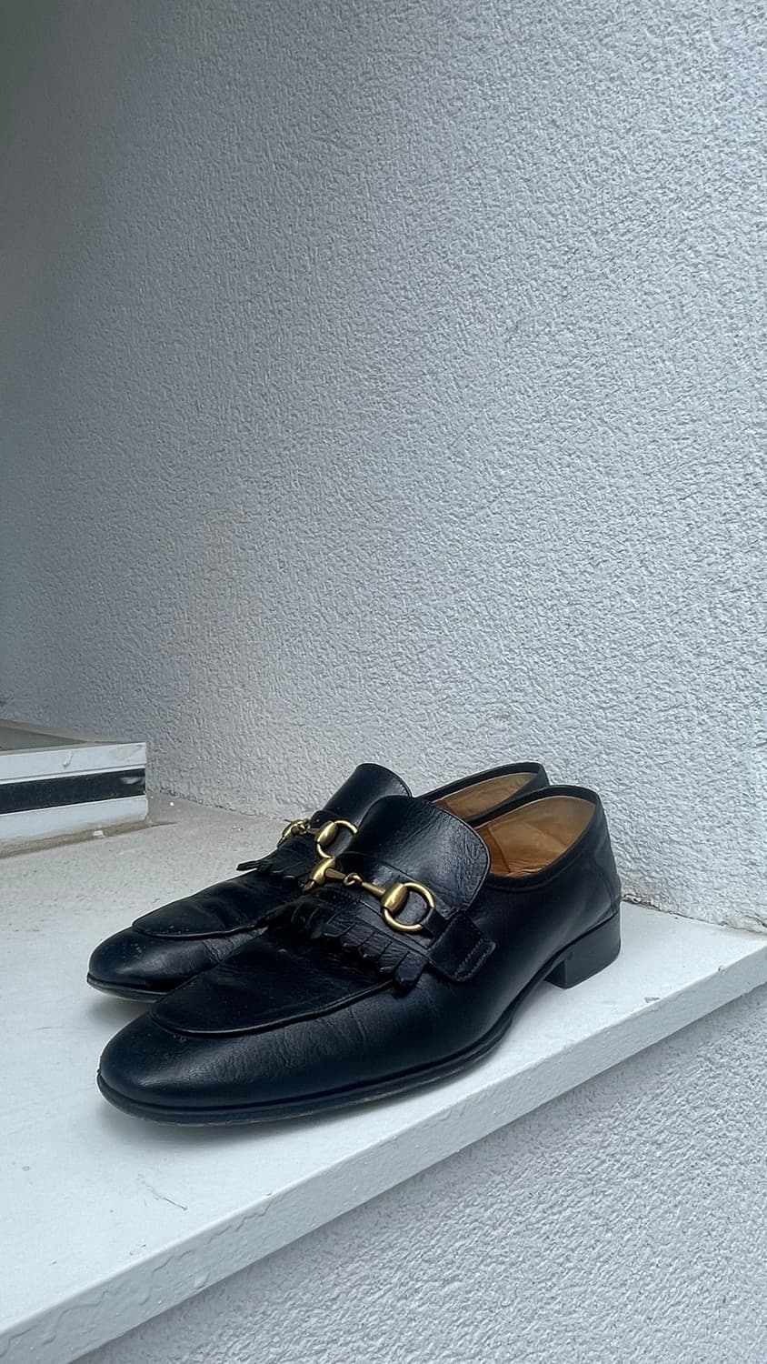 [Gucci] Fringe Horsebit Loafer with Gold 상품이미지3