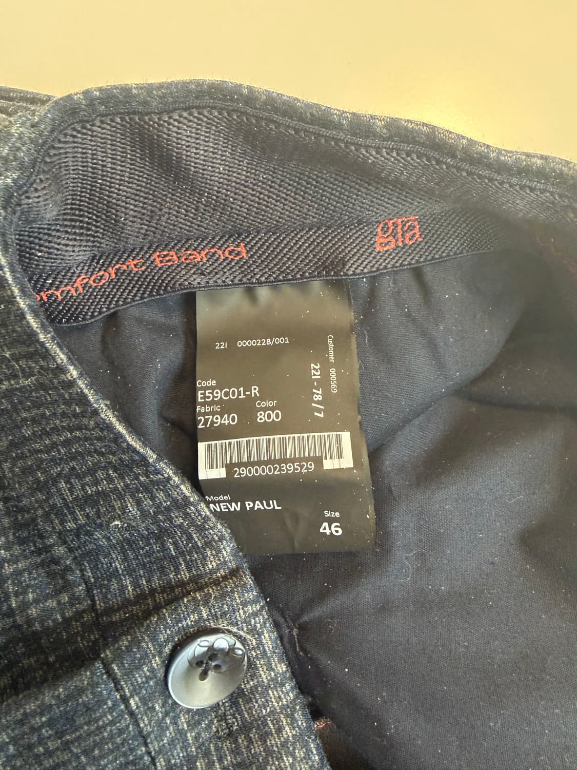 지티아 [G.T.A Il Pantalone] 체크 슬랙스 상품이미지3