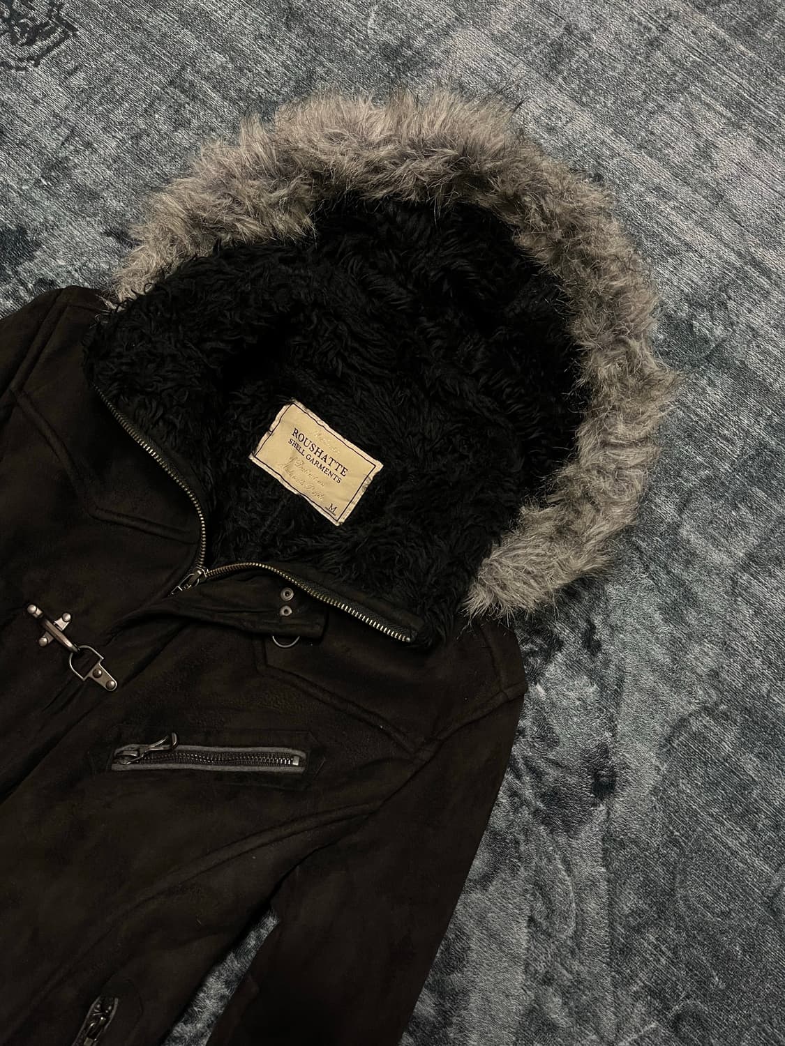 Roushatte trimming fur hood jacket 상품이미지3