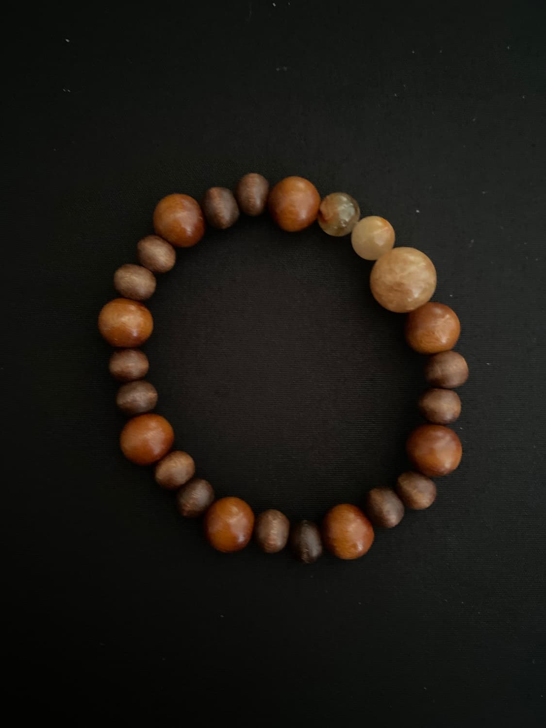 천연석 포인트 우드 팔찌 상품이미지4