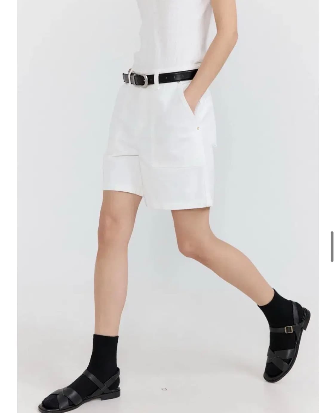 아쎄르 - 퍼티그 쇼츠 ( 아이보리 L사이즈 ) 상품이미지2