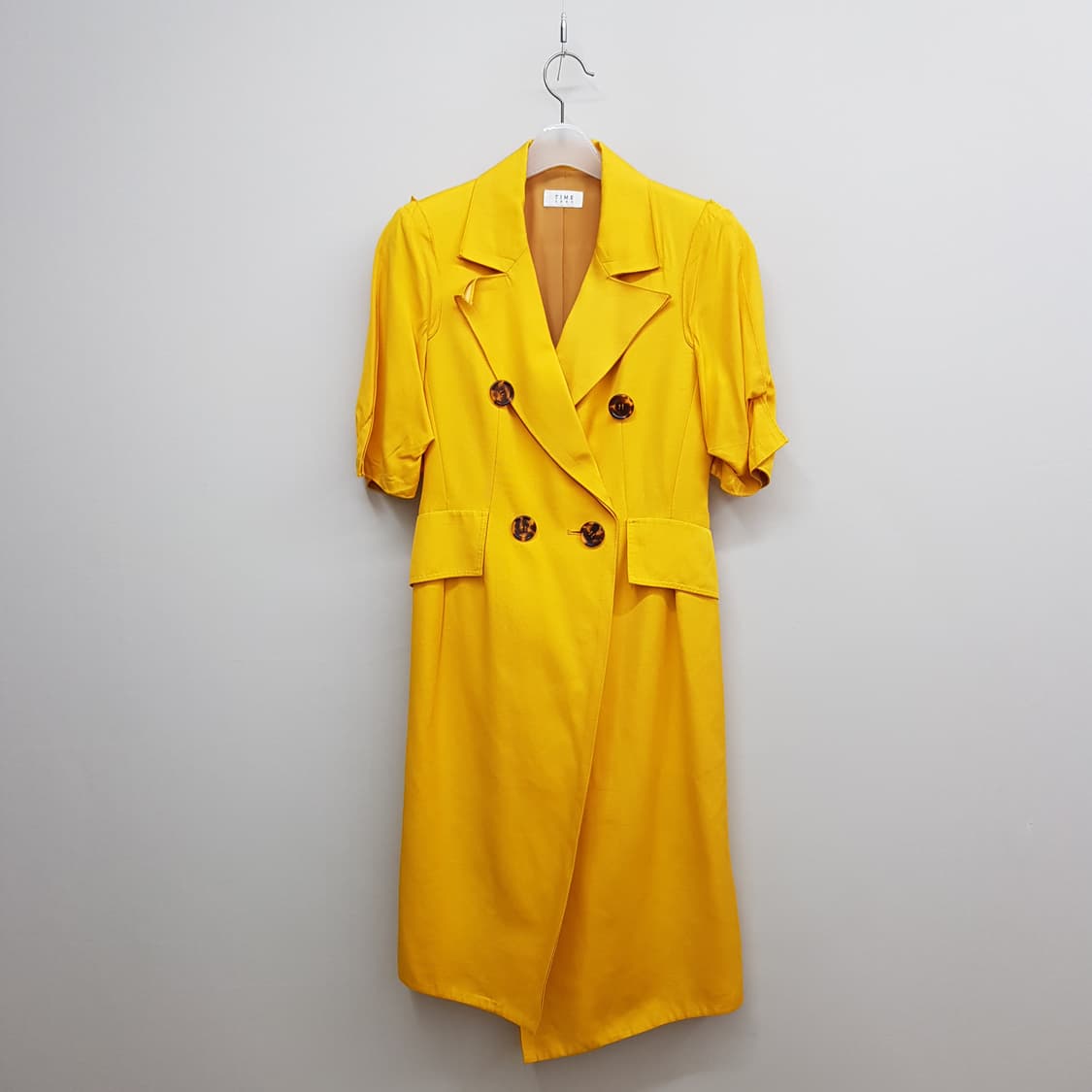 한섬 타임 더블버튼 반팔 원피스 82-94-160사이즈 상품이미지2