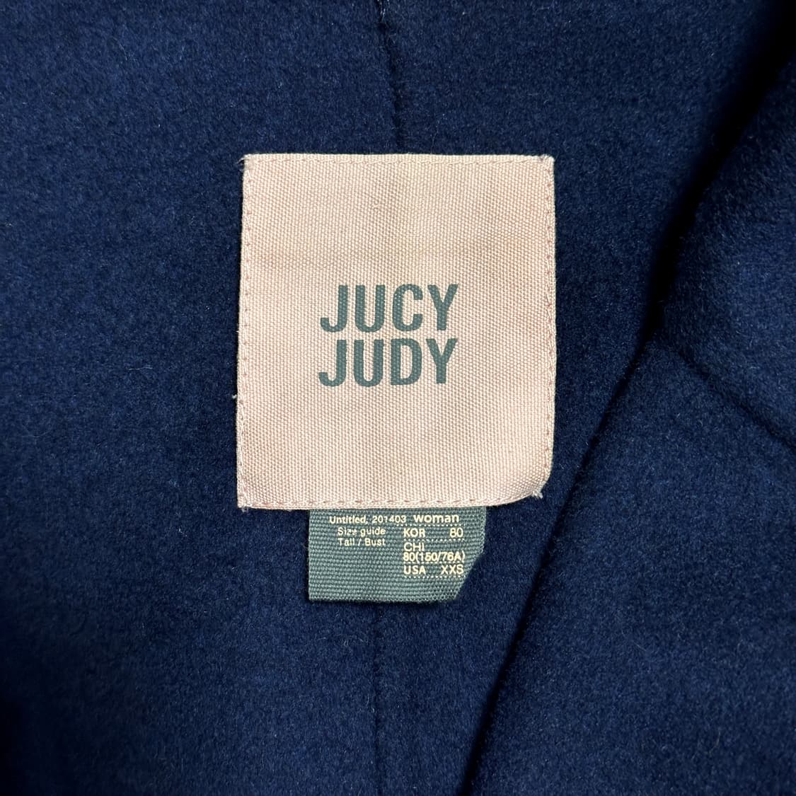 쥬시쥬디 울캐시미어 핸드메이드 벨티드 코트 상품이미지8