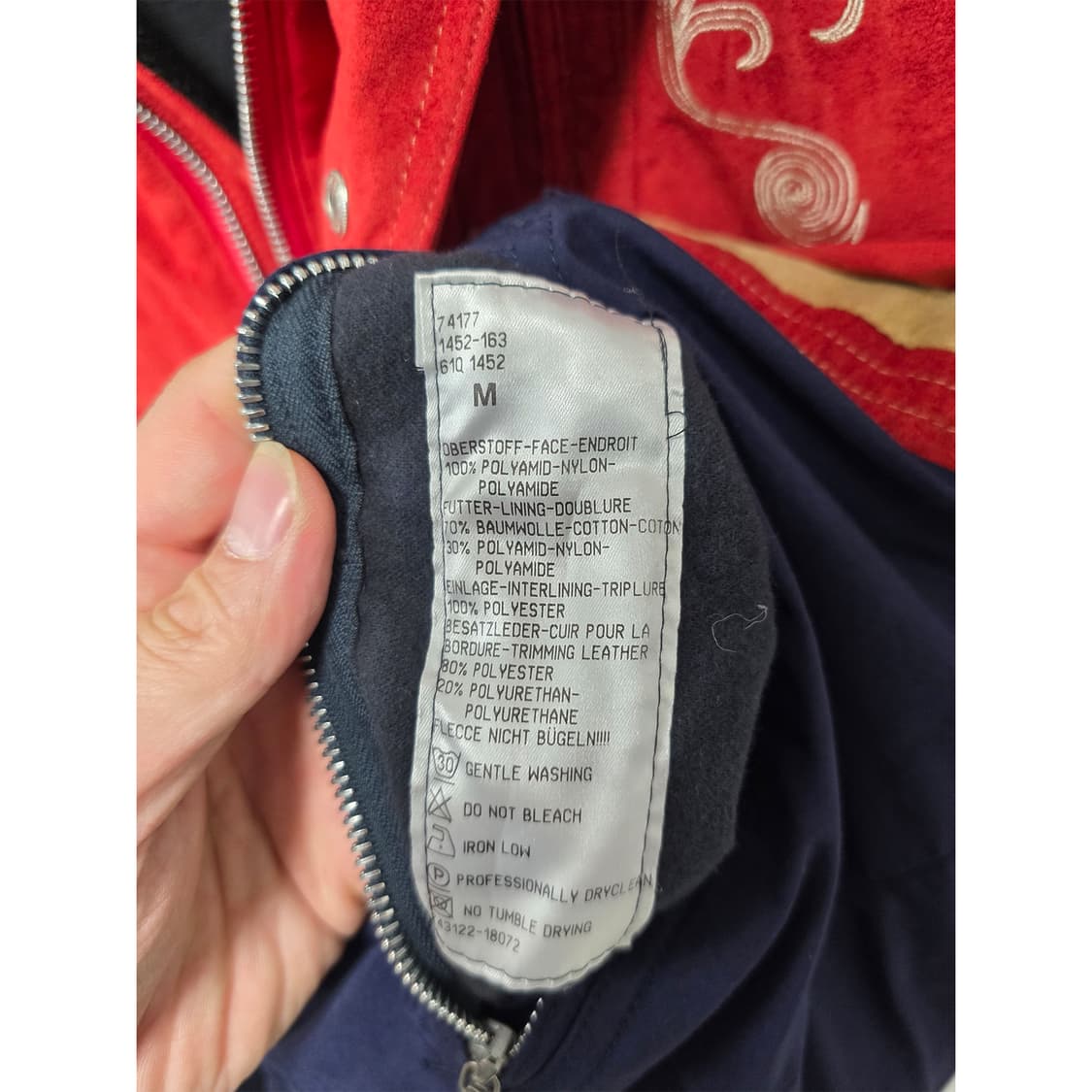 택포// 보그너 자켓 M 레드/네이비 아노락 상품이미지3