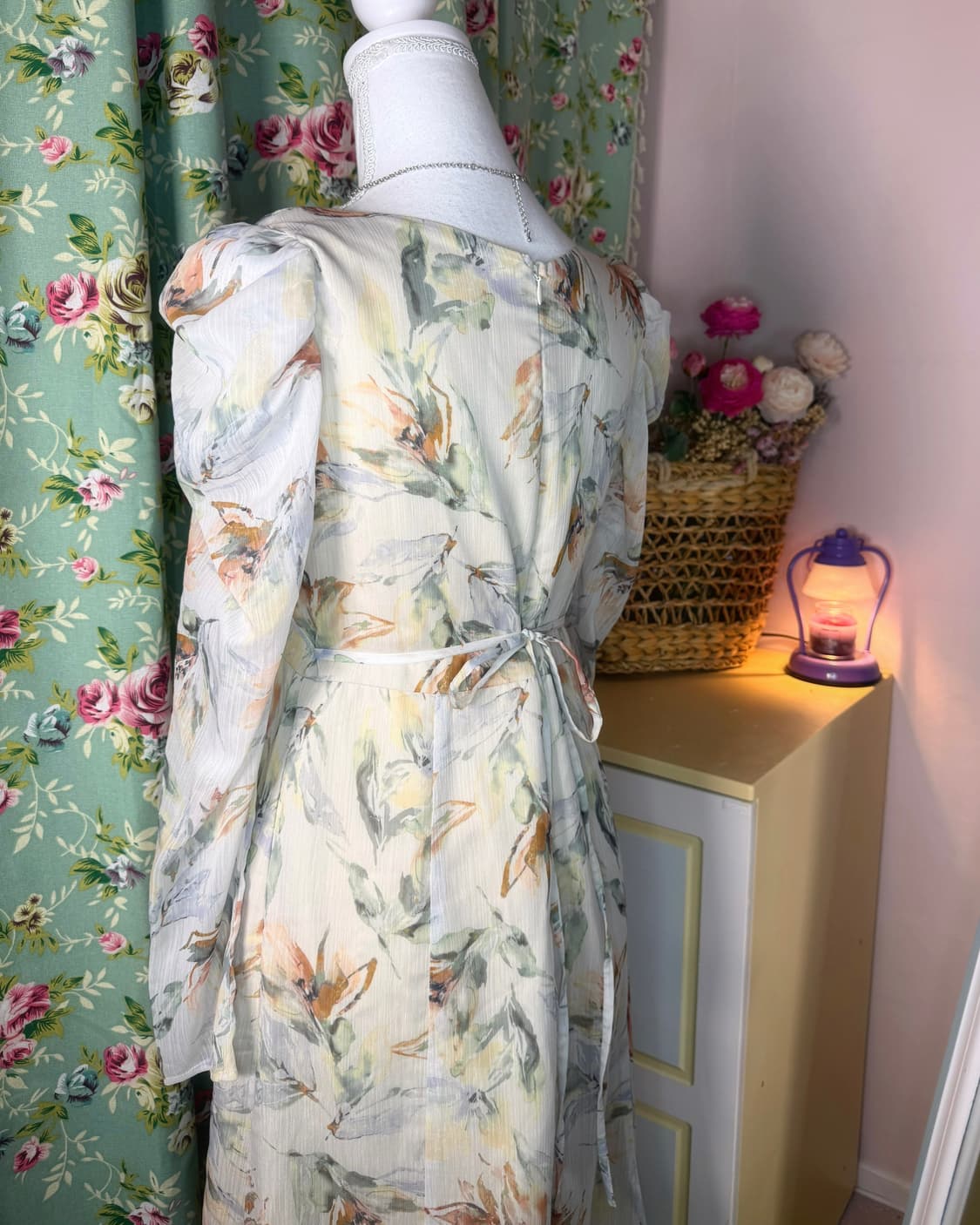 Dress💚모리세스 포레스트 셔링 원피스 상품이미지5