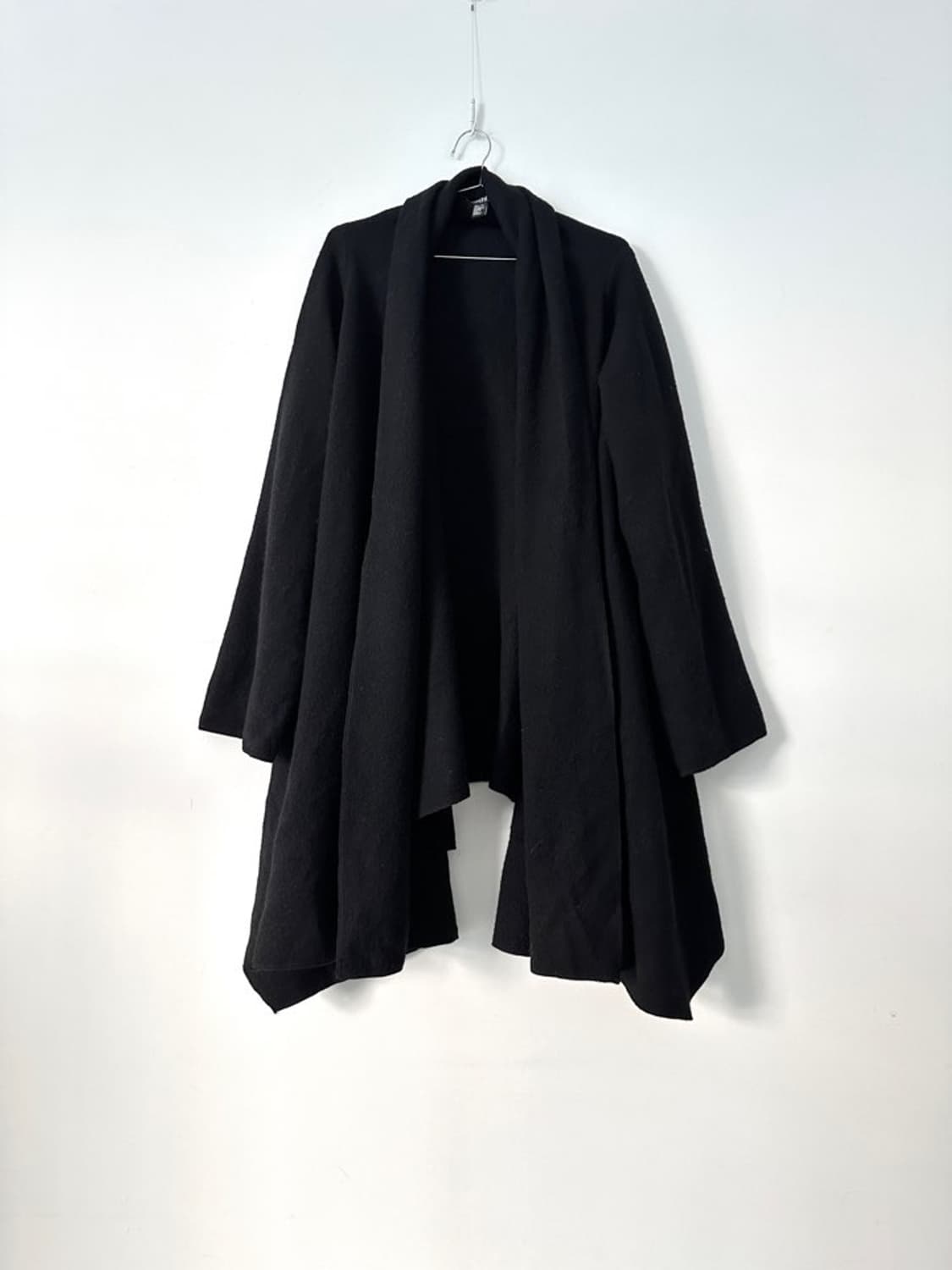 DKNY unbalanced drape cardigan / black 상품이미지1