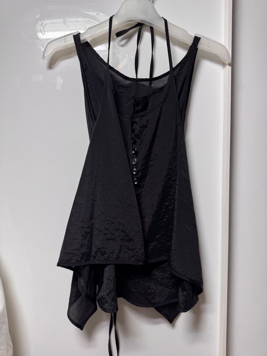 로우 클래식 시스루 슬리브리스 탑 판매합니다. 상품이미지3