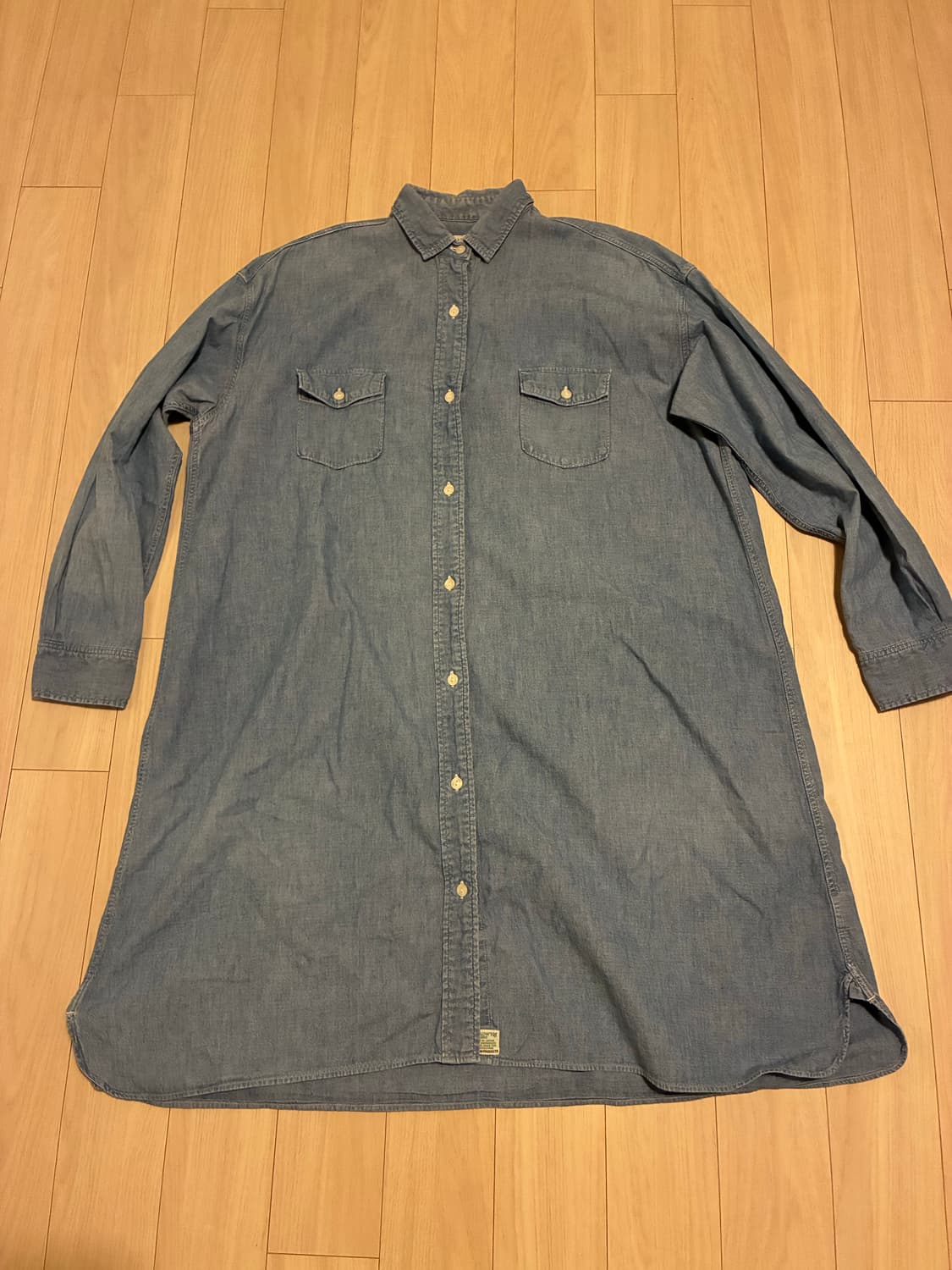 희귀매물! 오어슬로우(orSlow) 롱 데님 워크 셔츠 / 원피스 상품이미지2