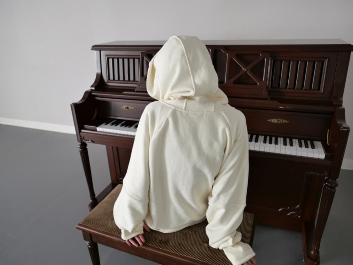 Babyrab EGGSHELL HOODIE JK IN VANILLA  상품이미지3