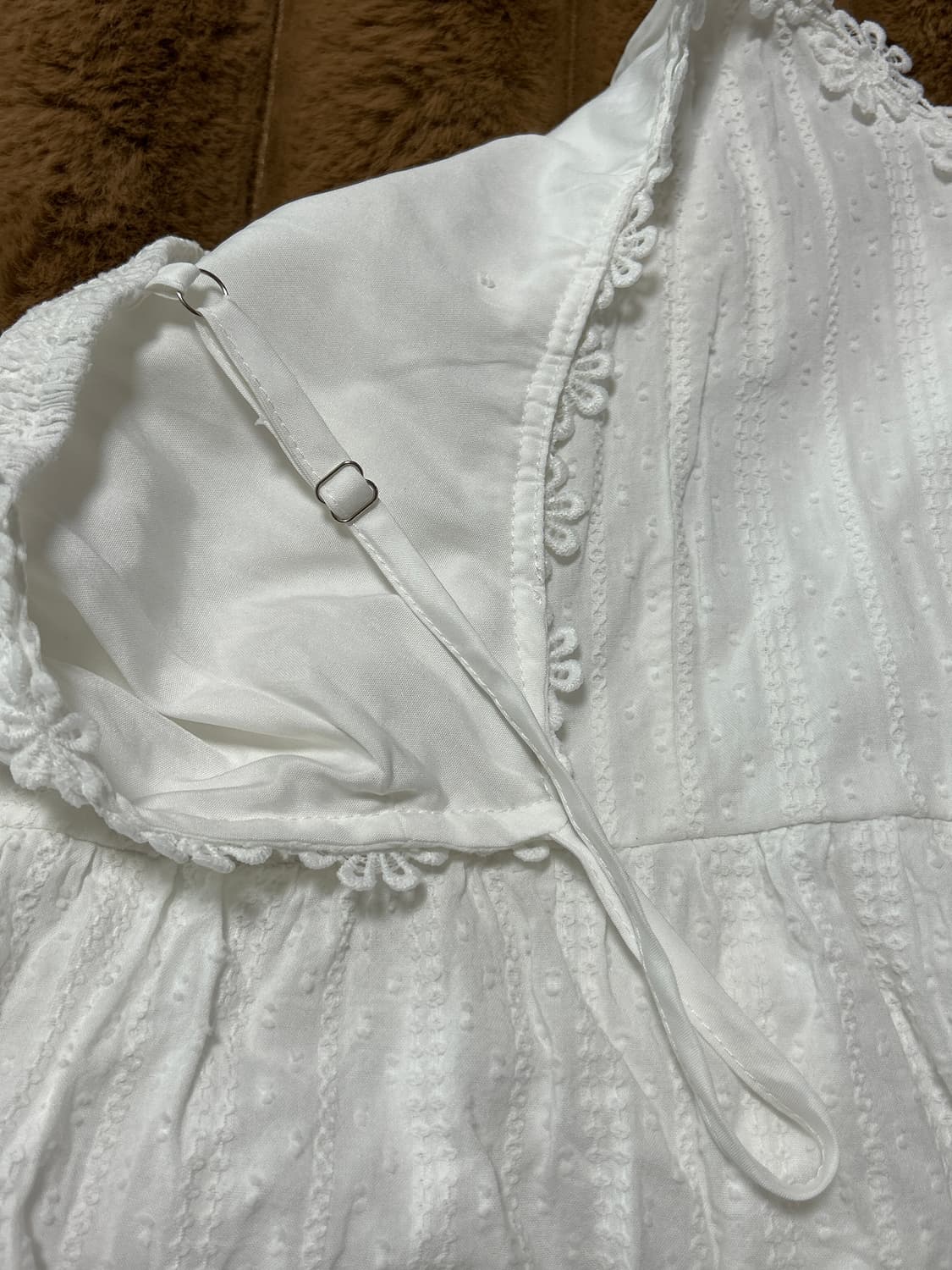 화이트 미니 나시 원피스 상품이미지5