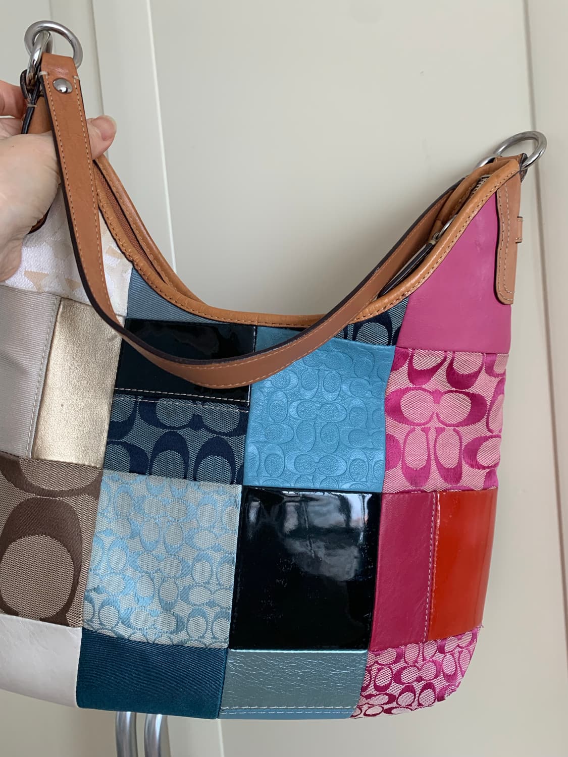 코치 패치 호보백. 정품 상품이미지6