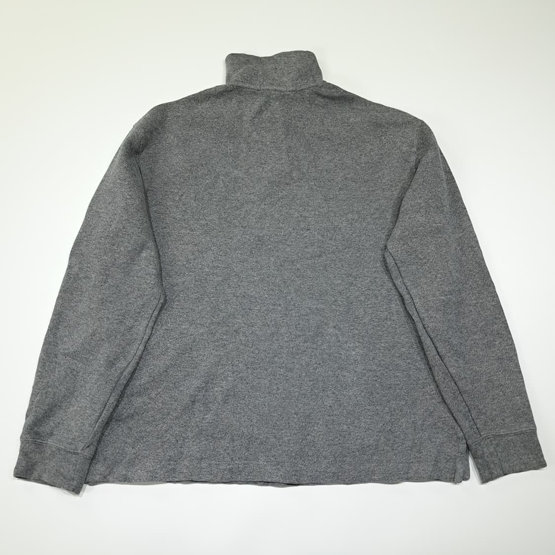 CL784 M 폴로 가죽풀러 헤더그레이 하프집업 니트 스웨터 상품이미지7