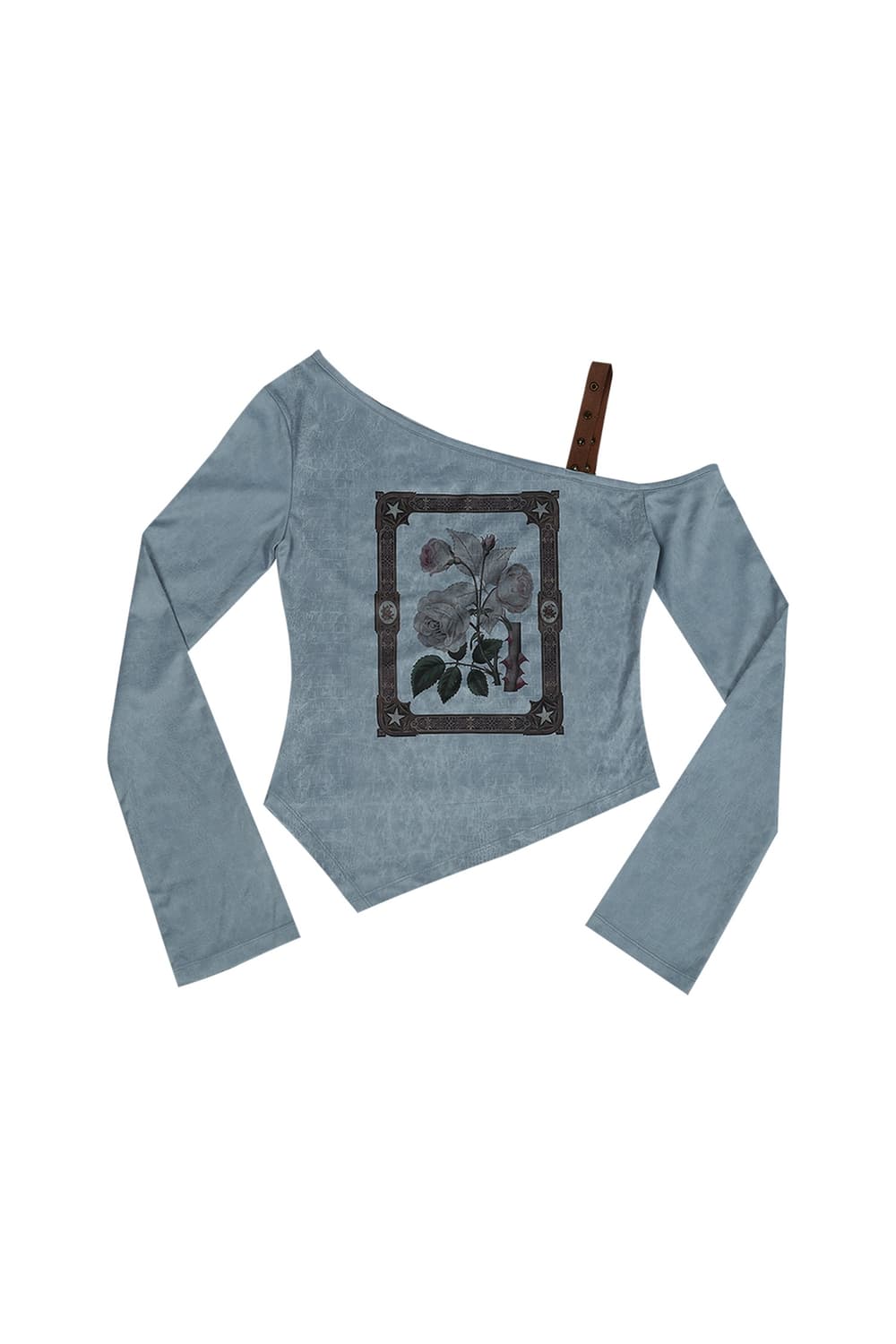 달링유어배드 원숄더 스웨이드 탑 상품이미지1