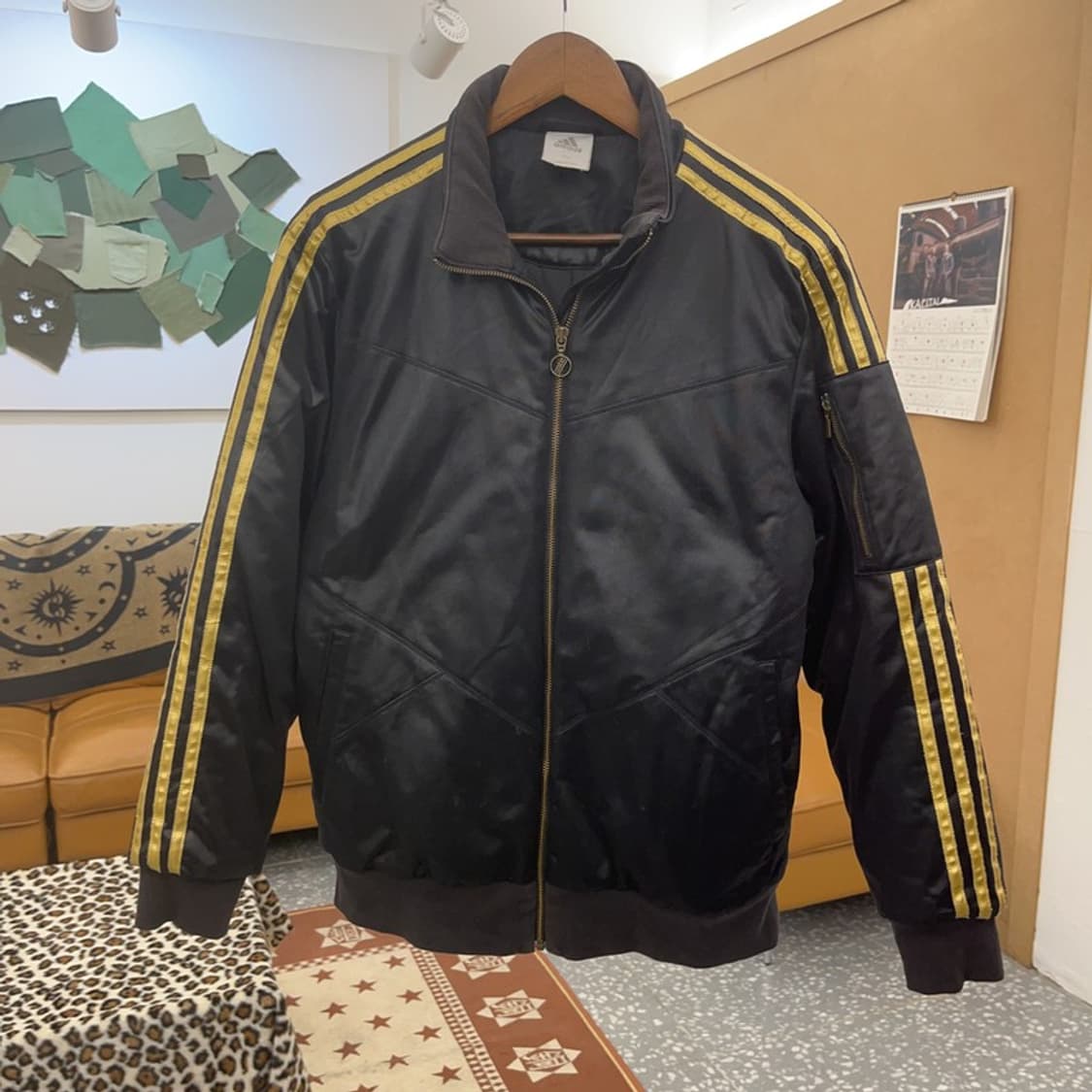 아디다스 올드스쿨 레트로 빈티지 누빔 패딩 자켓 95 C09701 상품이미지3