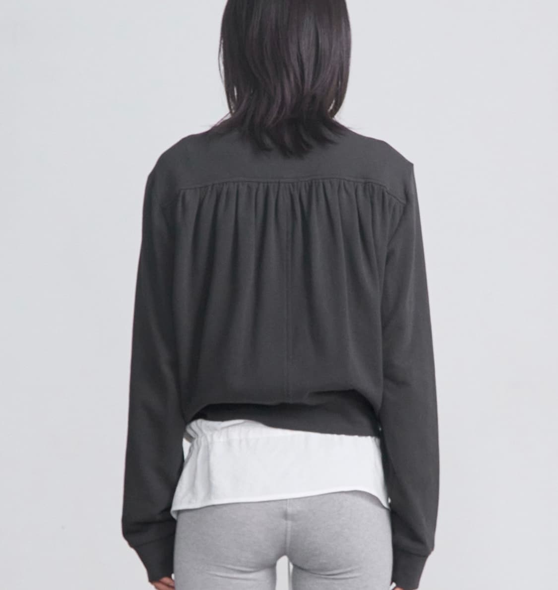 Cerric 셔링 라운드 집업 상품이미지4