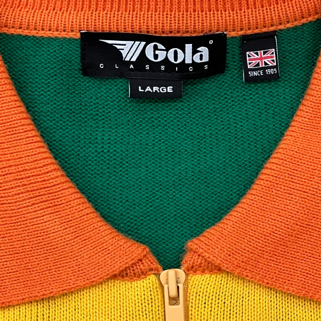 고라 배색 니트 집업 r2762 상품이미지6