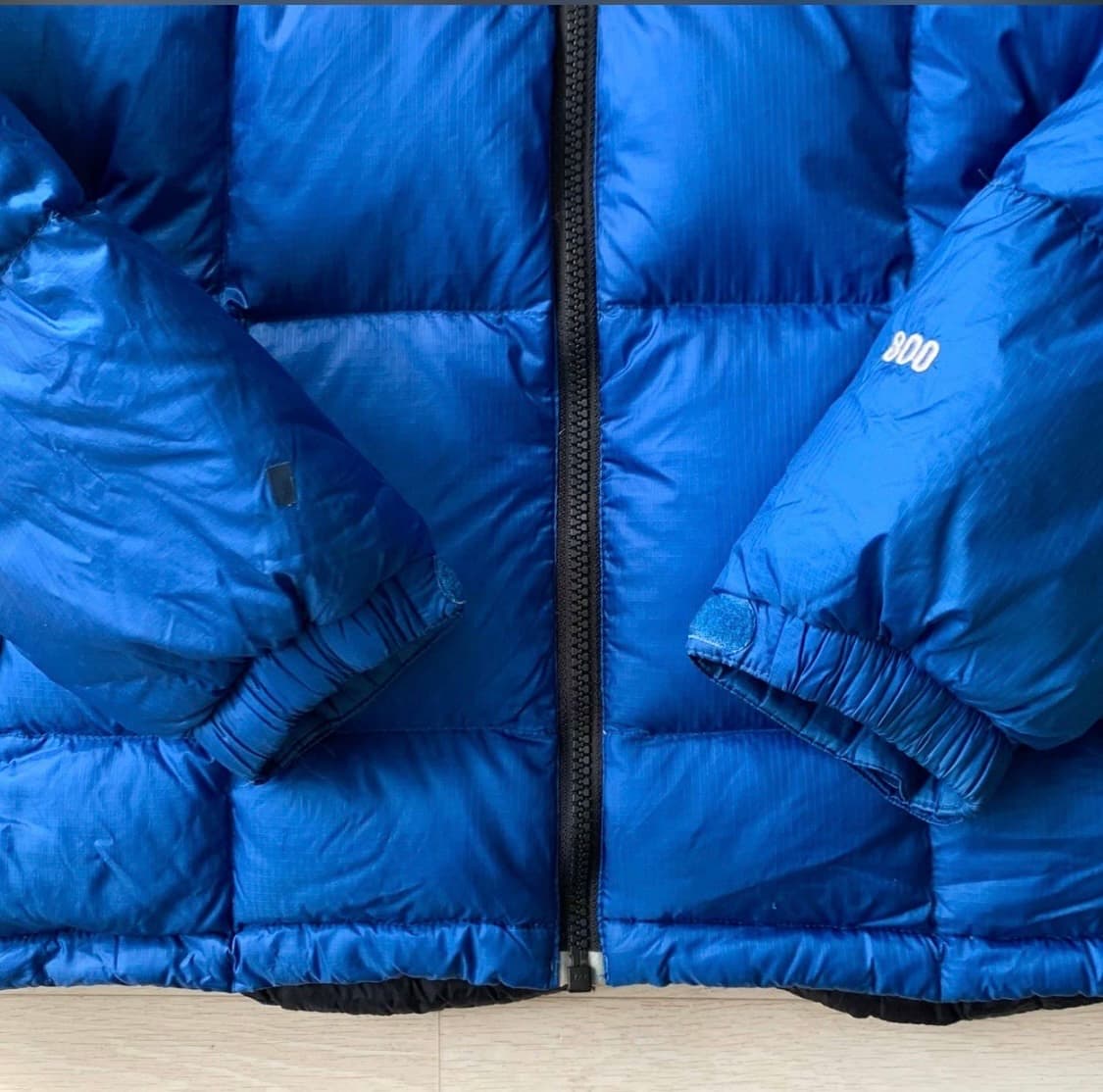 노스페이스 800 구스 다운 패딩 블루 M 상품이미지4