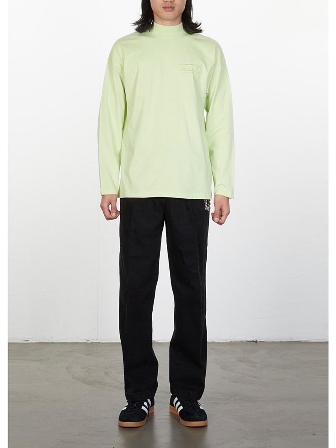 (정품/새상품) 마틴 로즈 남성 파스텔그린 퍼넬넥 롱슬리브 상품이미지5