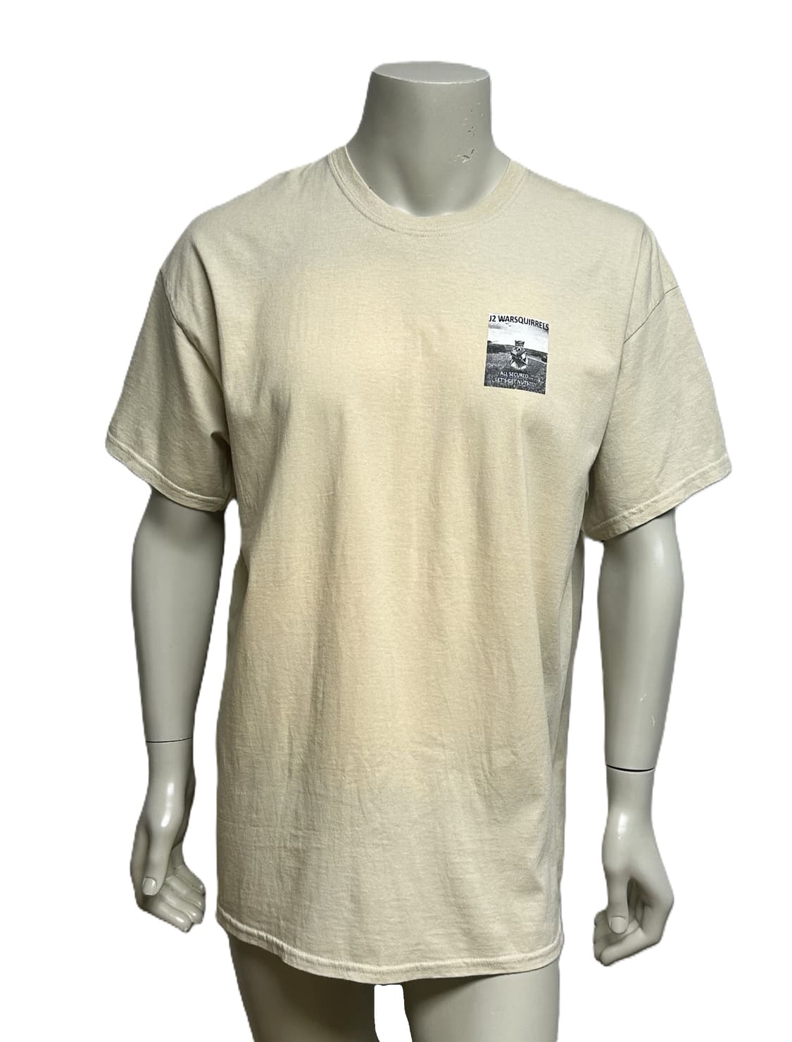 미군 기념 카키색 라운드 반팔 티셔츠 (XL) (만원샵) 상품이미지1