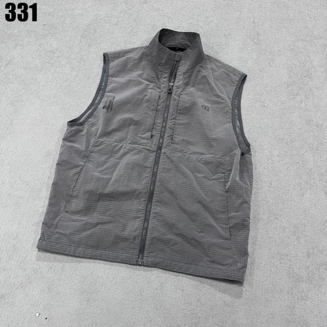 그레이 체크패턴 조끼  상품이미지1