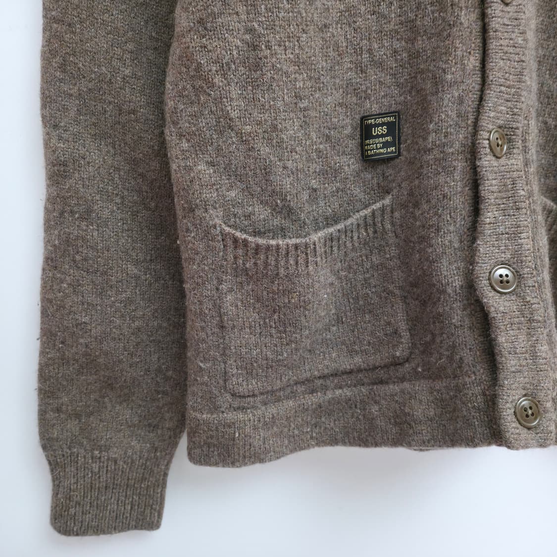 [XL] 베이프 브라운 울 가디건 상품이미지6