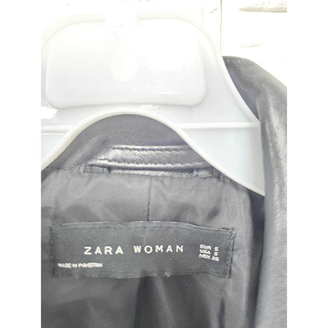 택포// 자라 여성 양가죽100 라이더 자켓 S 상품이미지2