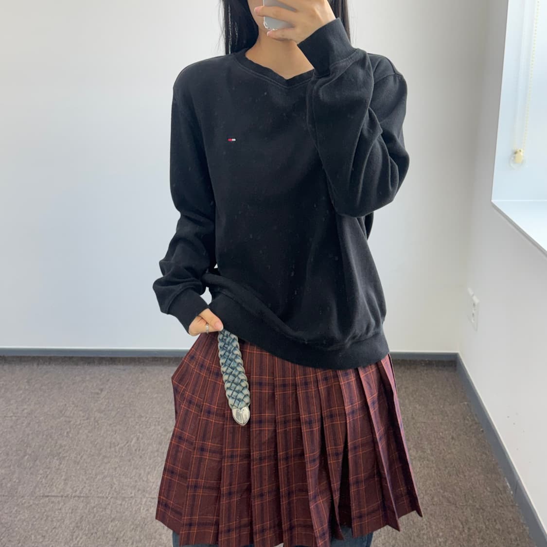 Tommy Hilfiger 타미힐피거 블랙 맨투맨 상품이미지1