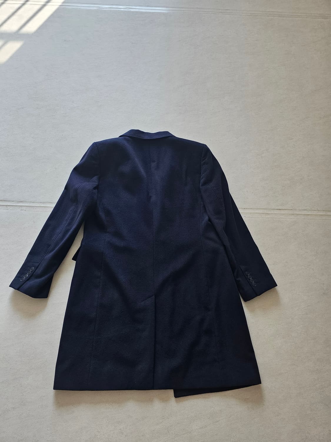 GOBI 몽골 캐시미어 100% 남성 코트 네이비 XL  상품이미지2