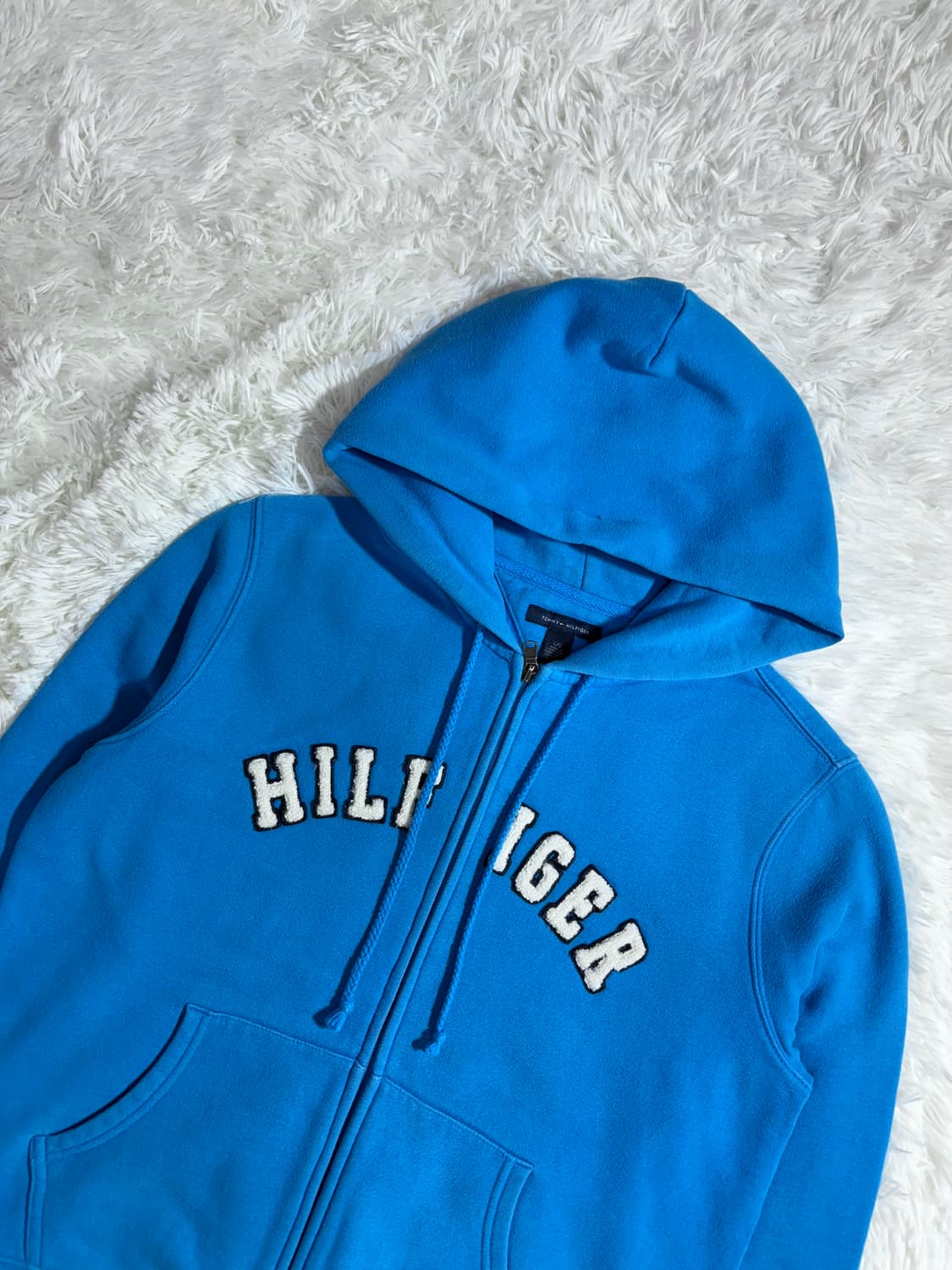 타미힐피거 베이비블루 빅로고 후드집업  상품이미지4