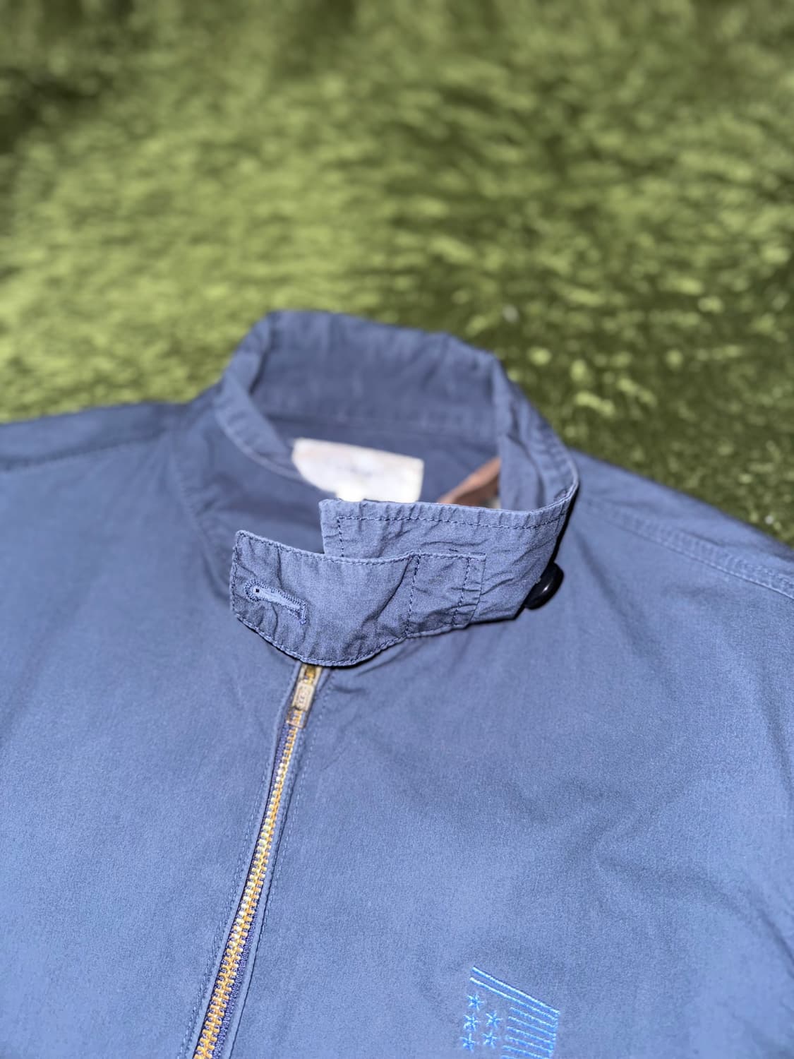 [L] 00s 타미힐피거 재팬 릴리즈 투웨이 해링턴 자켓 네이비 상품이미지6