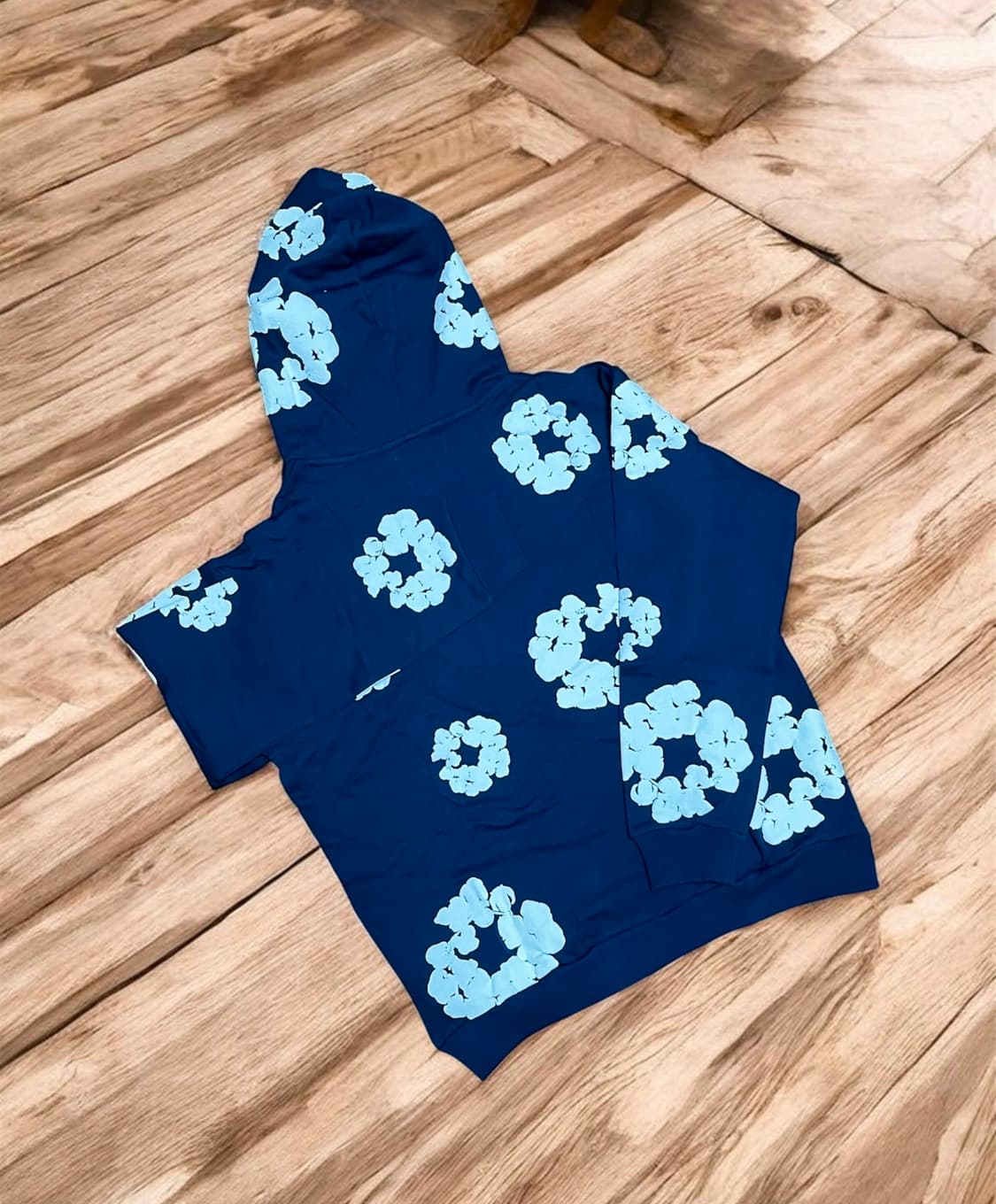 데님티어스 네이비 후드티 급처 상품이미지6