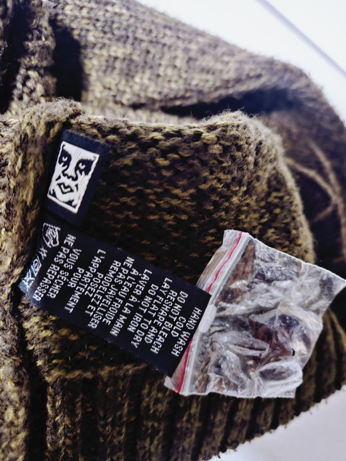 [M]오베이 숄카라 가디건 브라운 상품이미지3