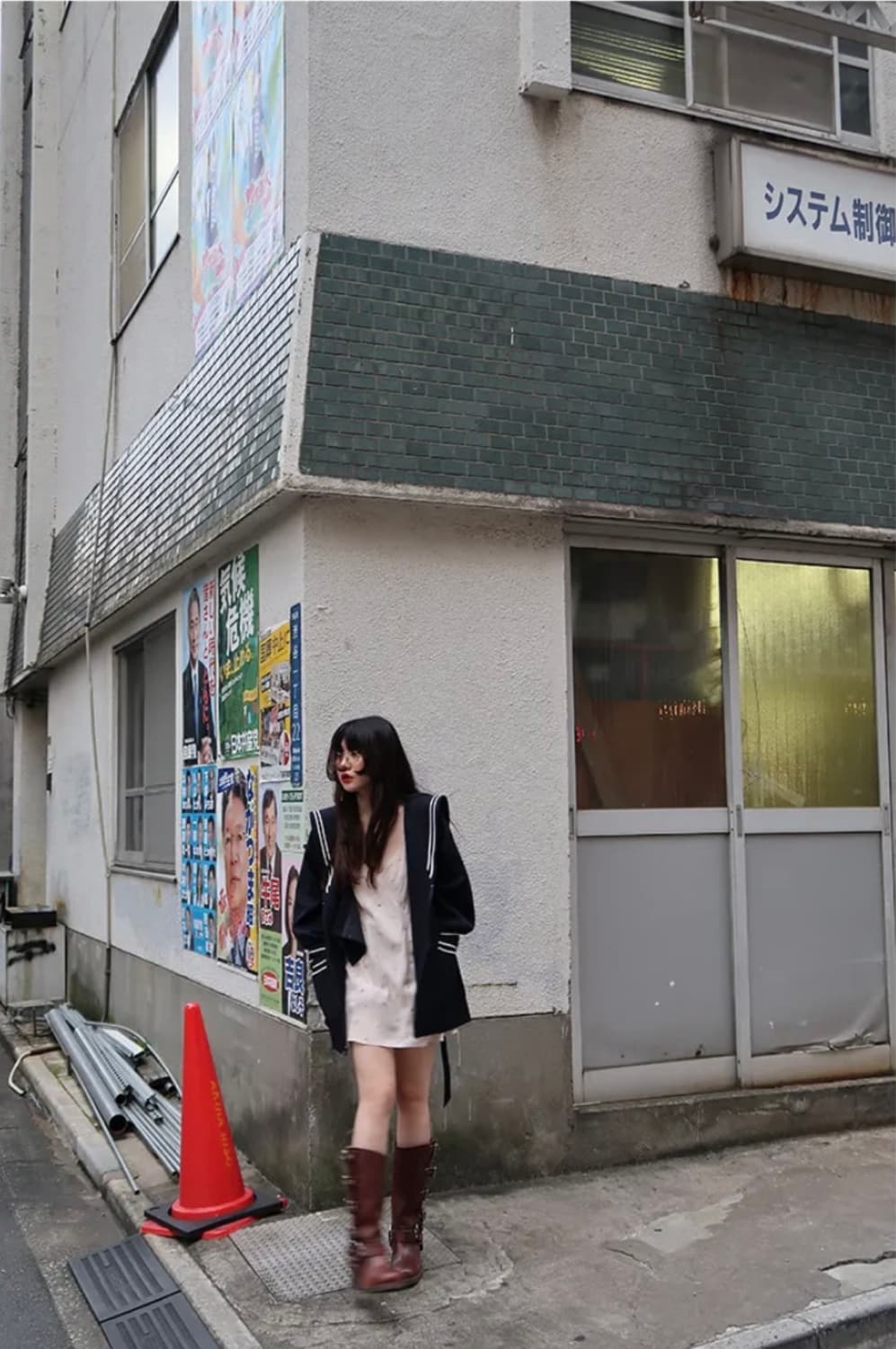 프레클 세일러 네이비 미디 자켓 상품이미지2