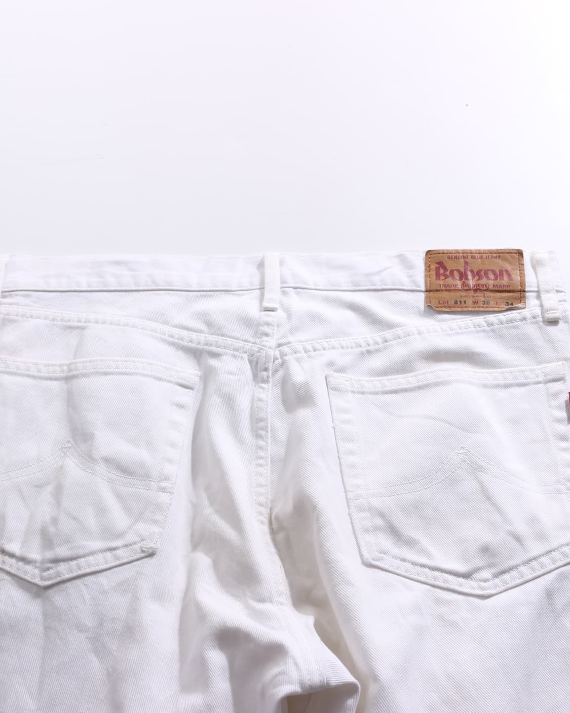 90~00s Bobson Big White Jeans 상품이미지3