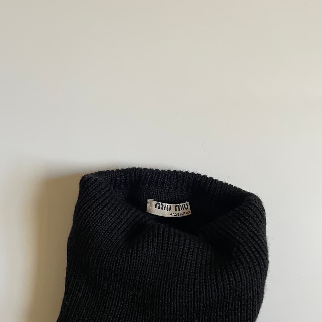 MIUMIU 케이블 터틀넥 블랙 38 상품이미지2