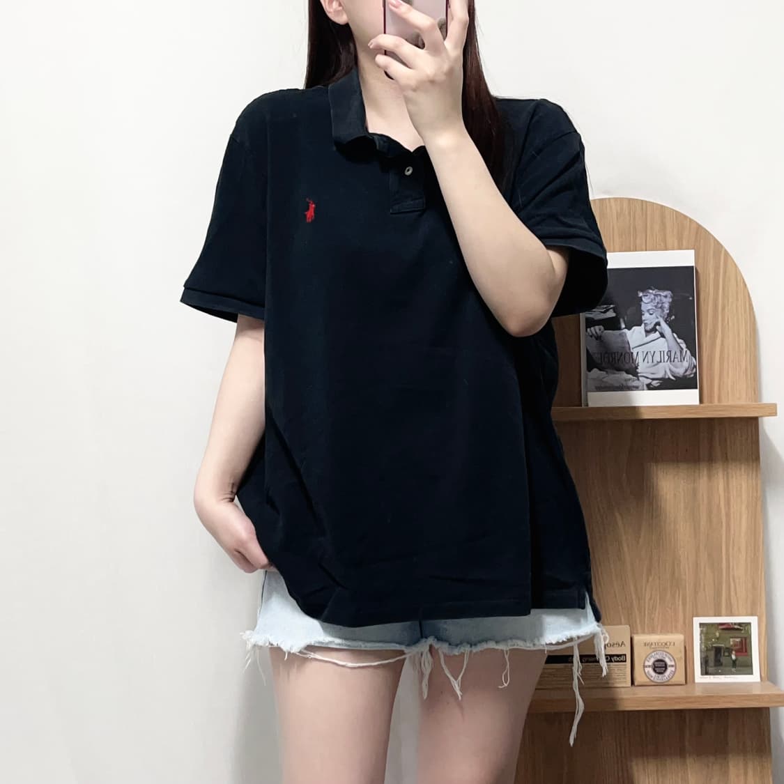 [정품] 폴로 블랙 / 레드포니 반팔카라티 [ XXL ] 상품이미지1