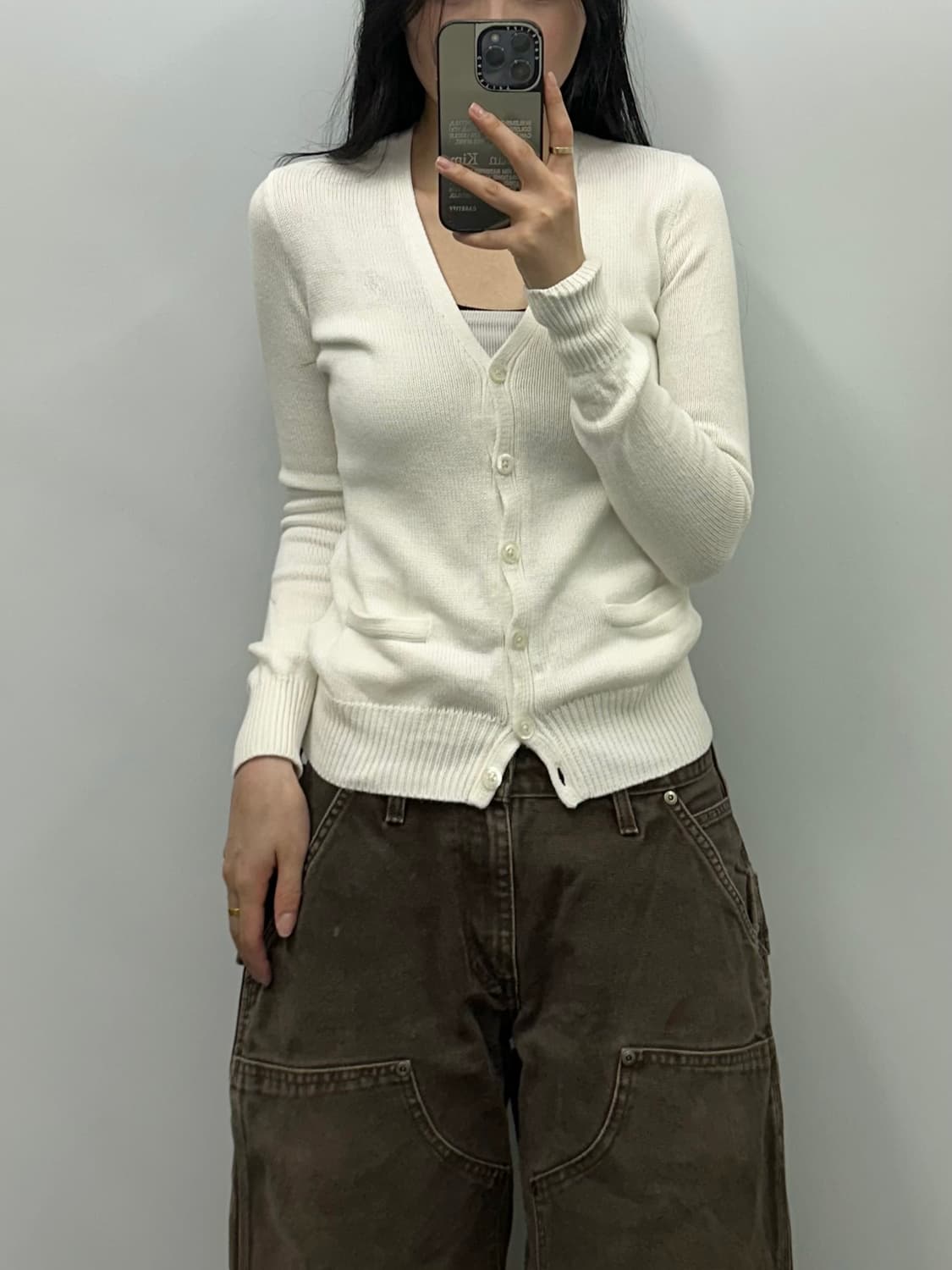 폴로 랄프로렌 화이트 니트 가디건 상품이미지1