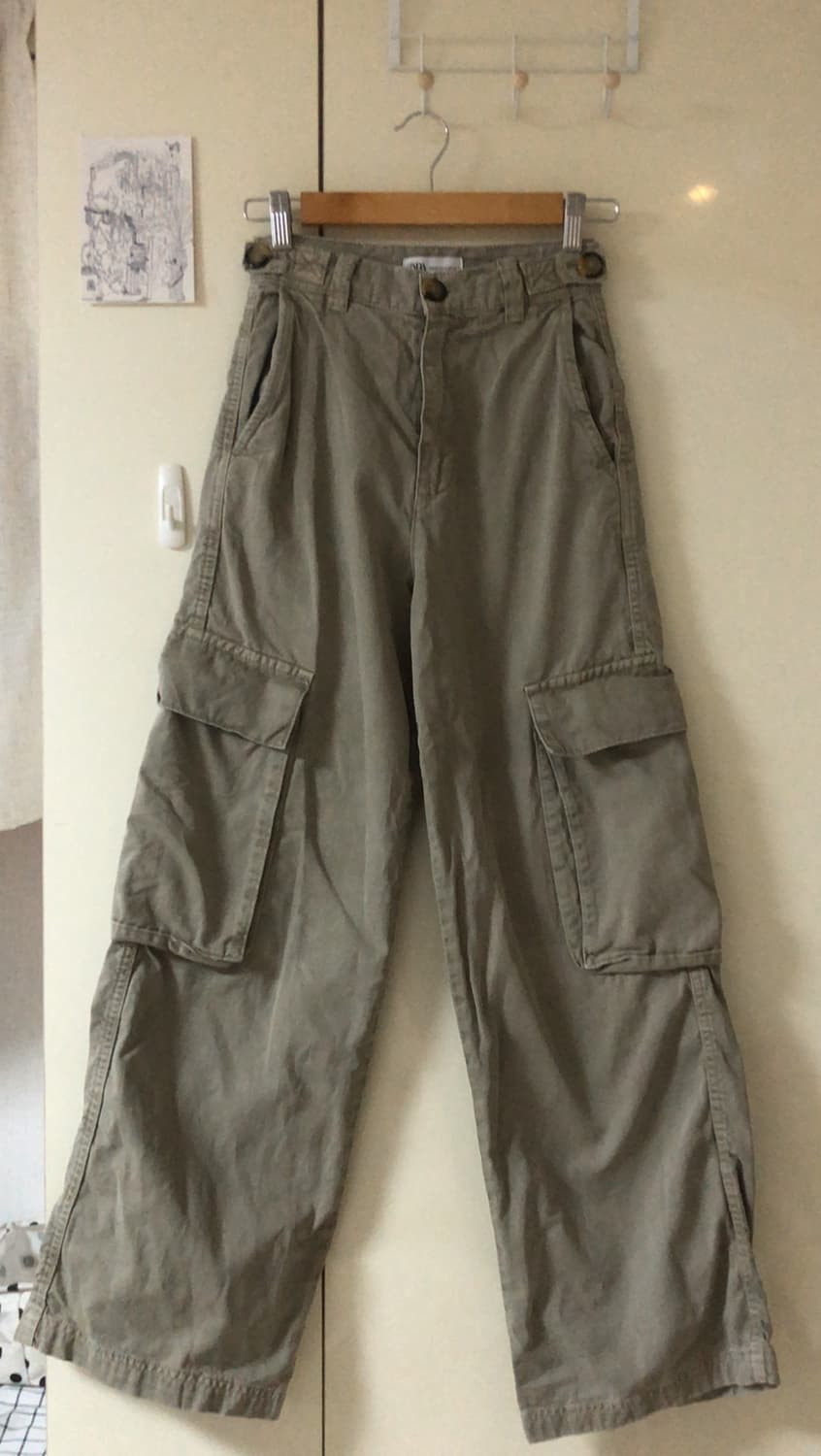 ZARA 베이지 카고 팬츠 상품이미지2