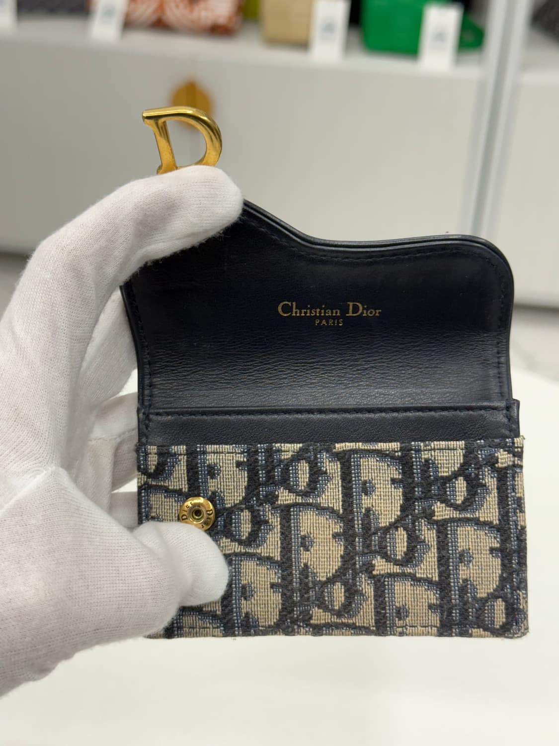 [OS] 디올 오블리크 새들 플랩 카드지갑 상품이미지8