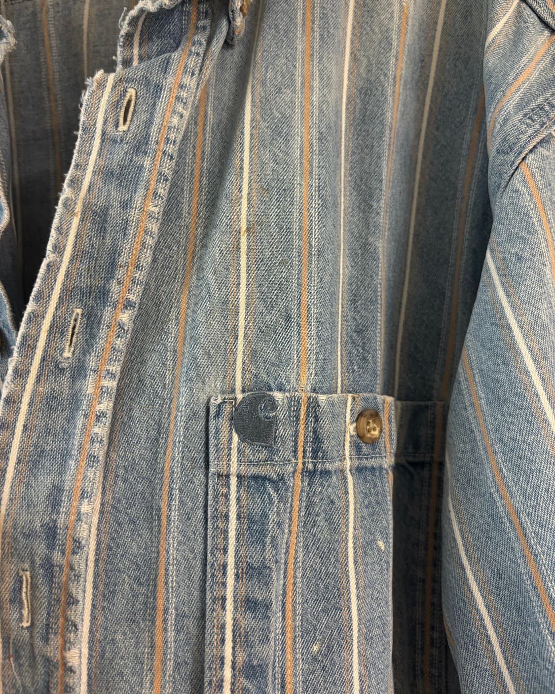 90s carhartt 스트라이프 셔츠 상품이미지6