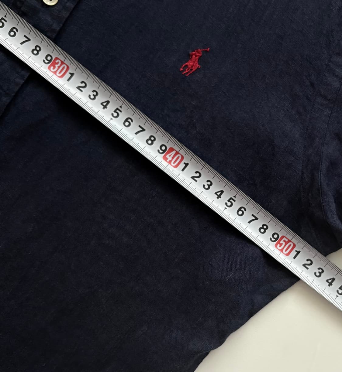 Polo 폴로랄프로렌 네이비 반팔 린넨 셔츠 상품이미지7