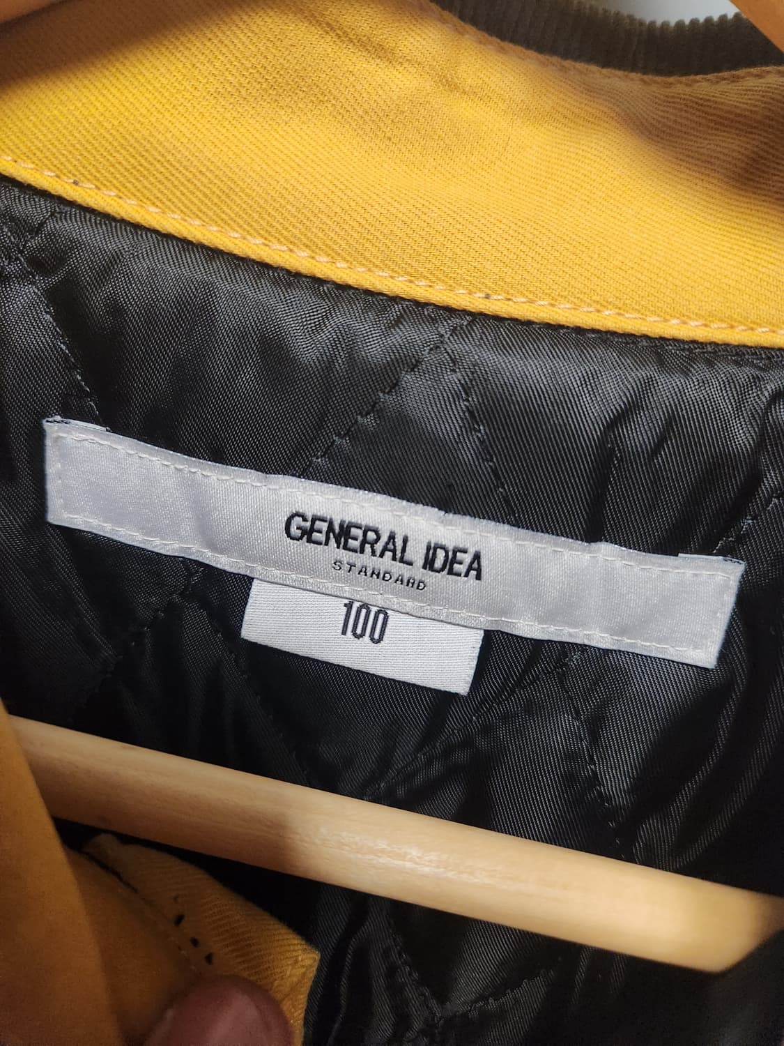 제너럴아이디어 코듀로이 배색 퀼팅 셔츠자켓 100 상품이미지2