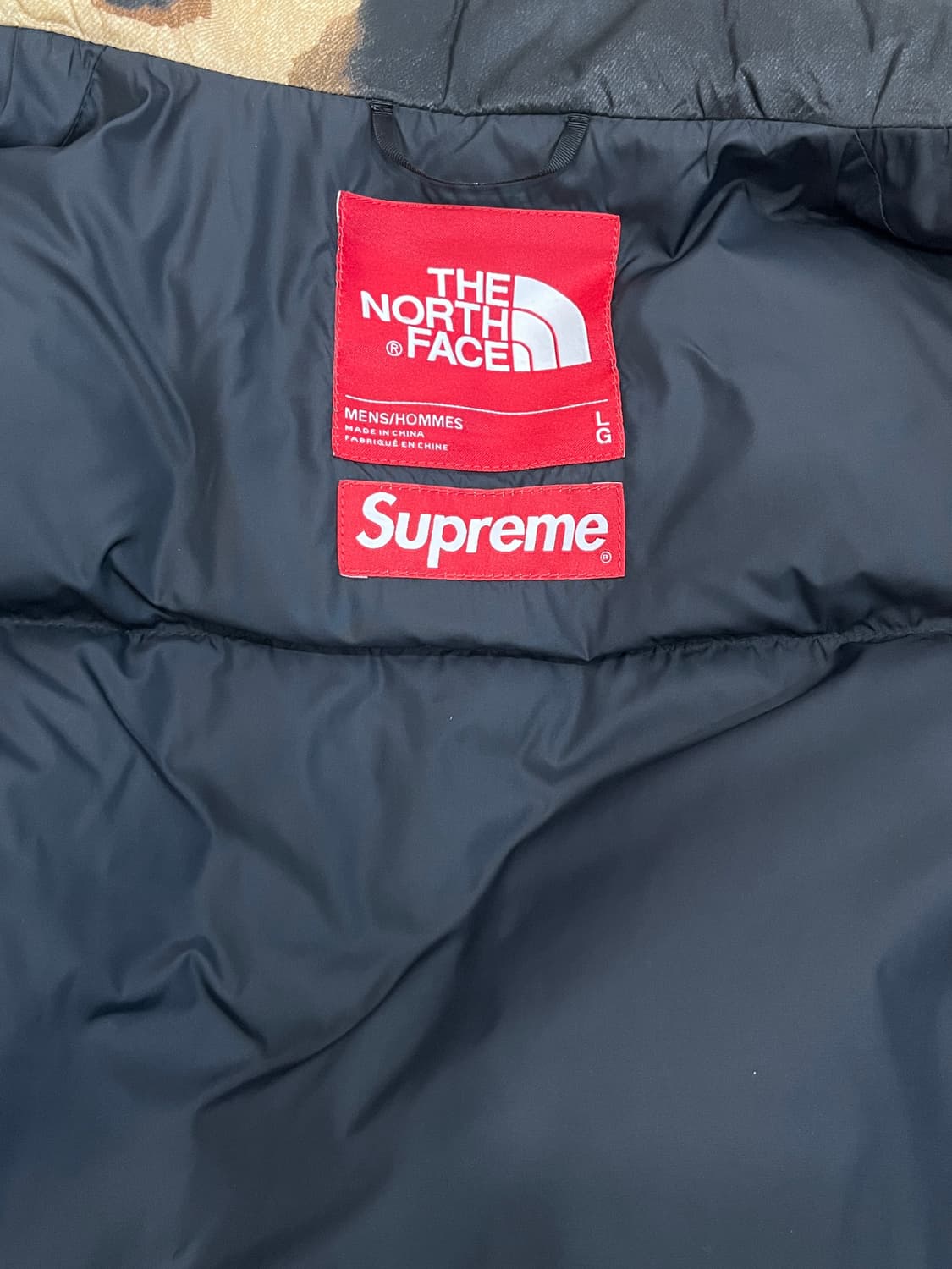 슈프림 노스페이스 블리치드 패딩 L 상품이미지5