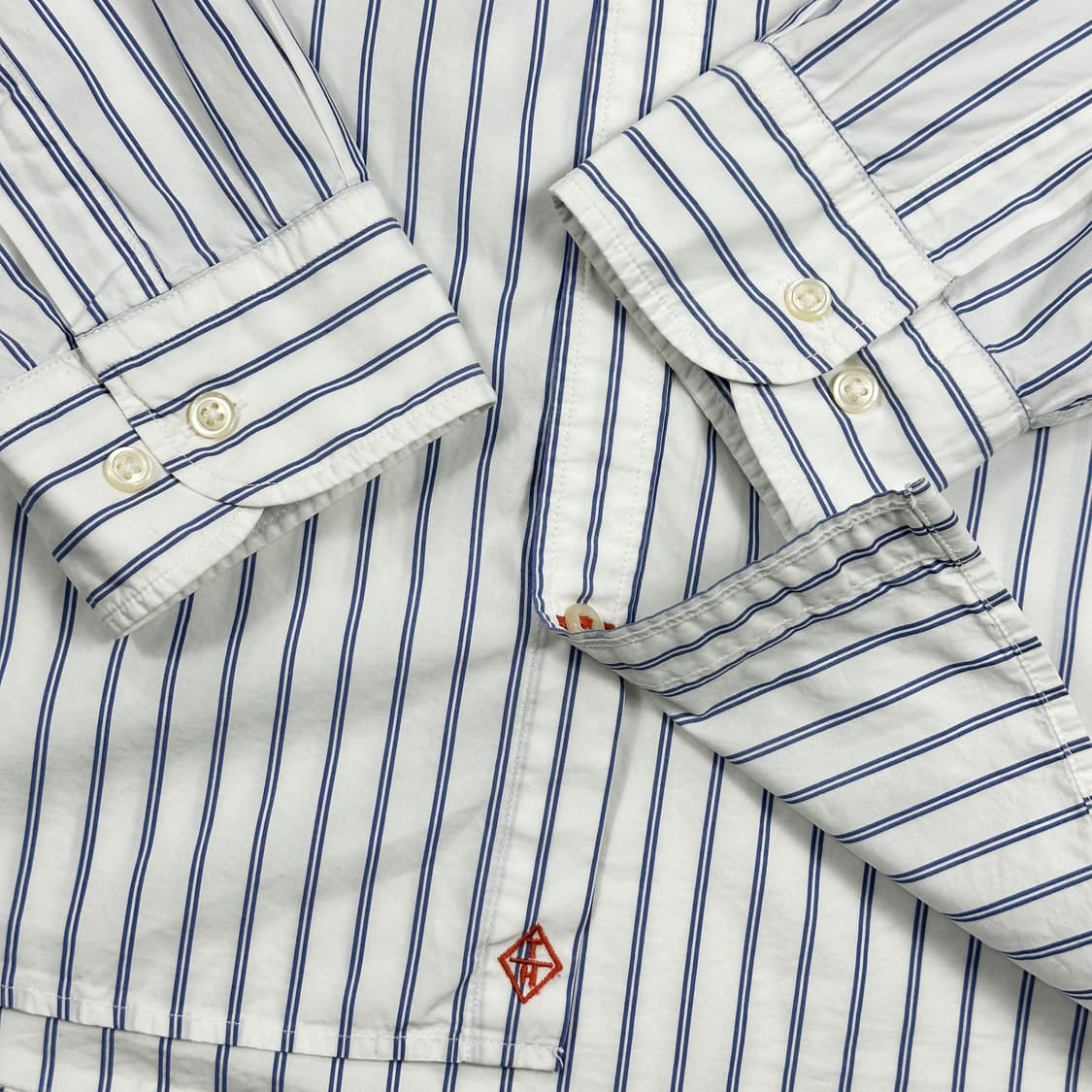 타미힐피거 플래그 뉴욕핏 스트라이프 셔츠 (XL) 상품이미지4