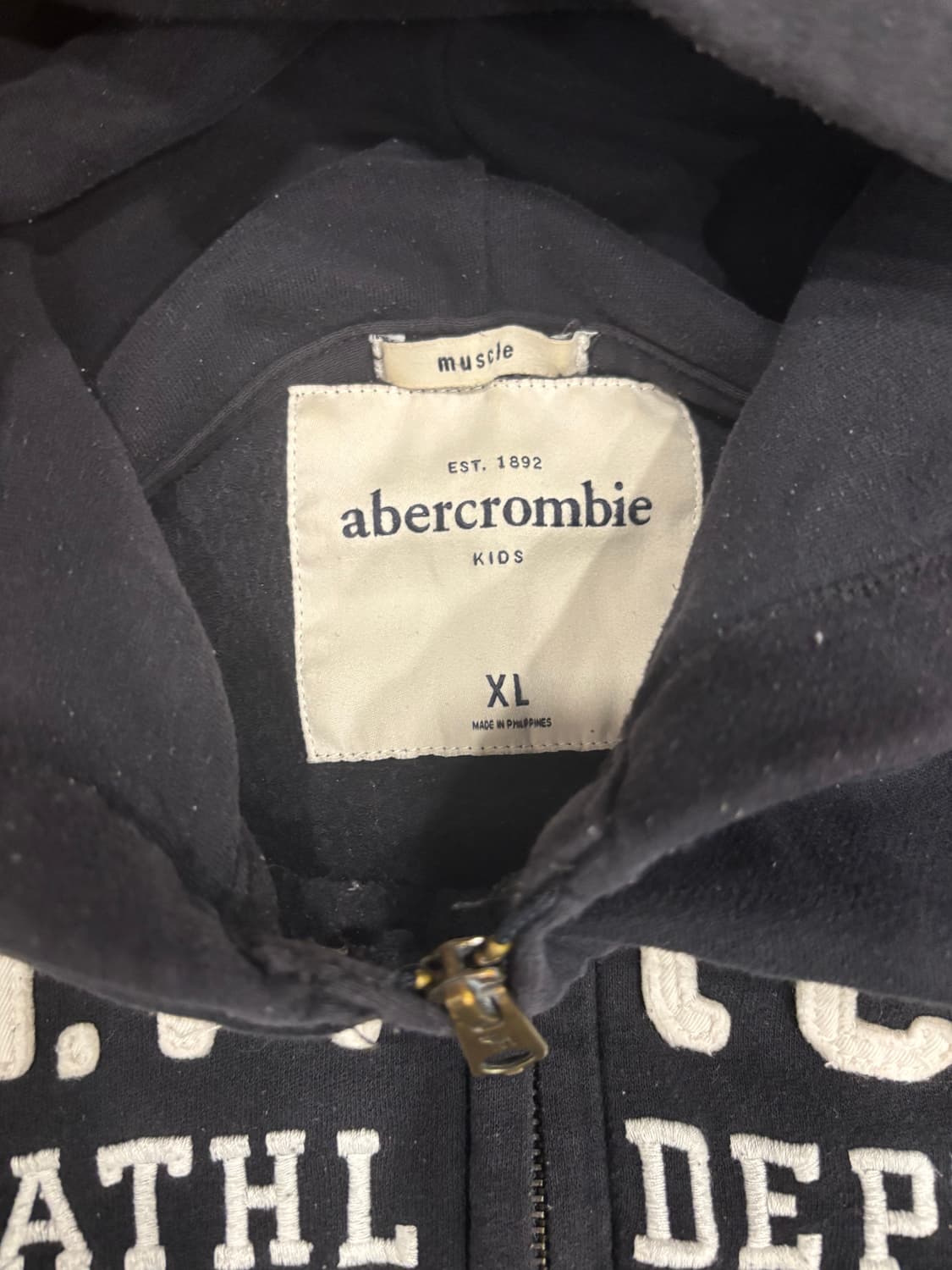 아베크롬비 후드집업 네이비  상품이미지2