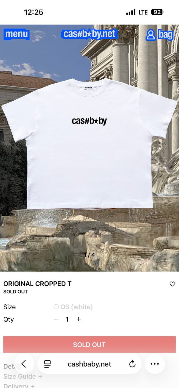 Cashbaby 캐시베이비 반팔 크롭스타일 상품이미지1