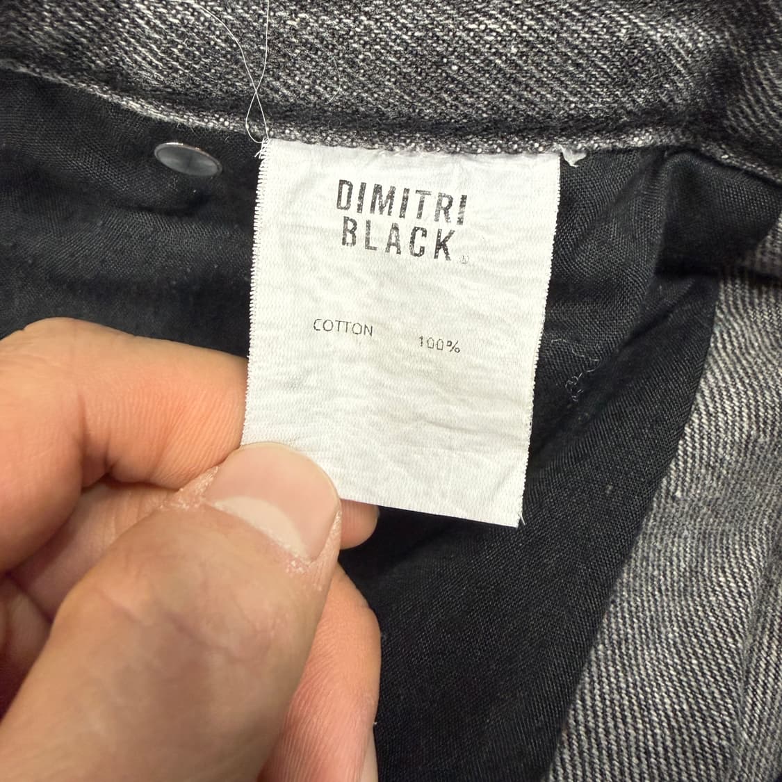 (2)디미트리 블랙 Dimitri black  카고  흑청데님팬츠 상품이미지3