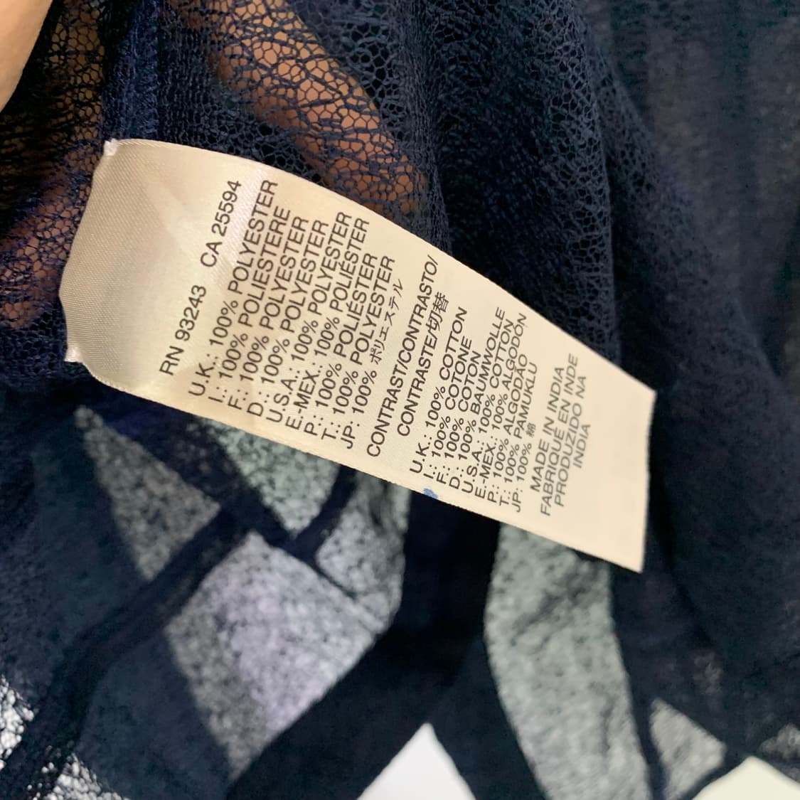 DIESEL 디젤 슬림 라인 시스루 메쉬 포켓 데님 셔츠 빈티지 y2k 상품이미지6