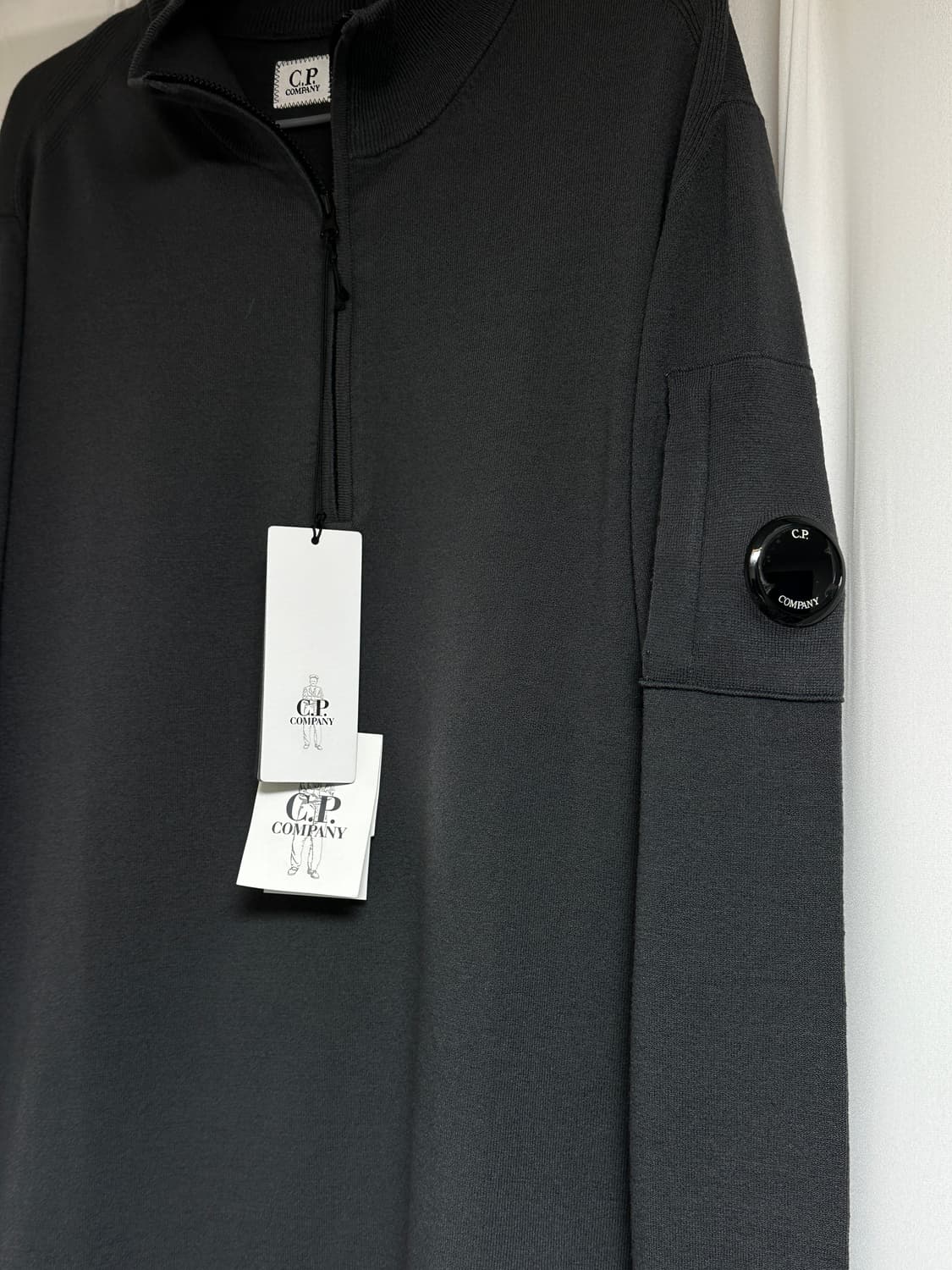 [새상품] CP컴퍼니 메리노울 니트 집업 다크그레이 XL(105) 상품이미지2