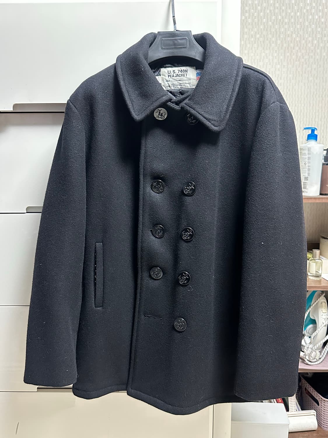 쇼트(schott) 740N 피코트 블랙 44 (105-110) 상품이미지2